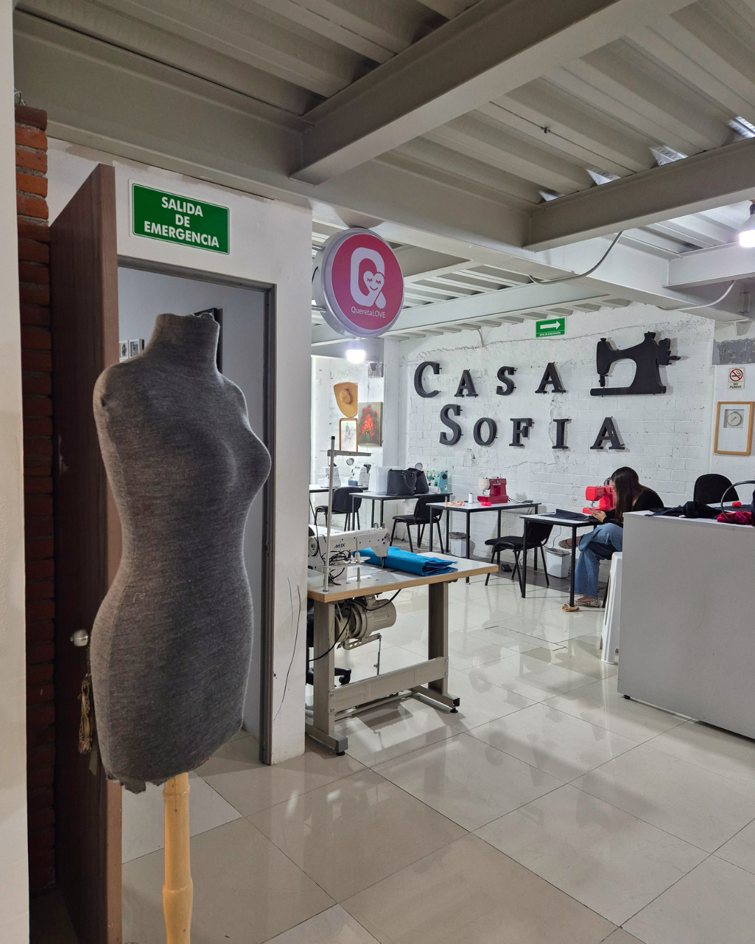 Instalaciones del taller de Casa Sofía en Querétaro